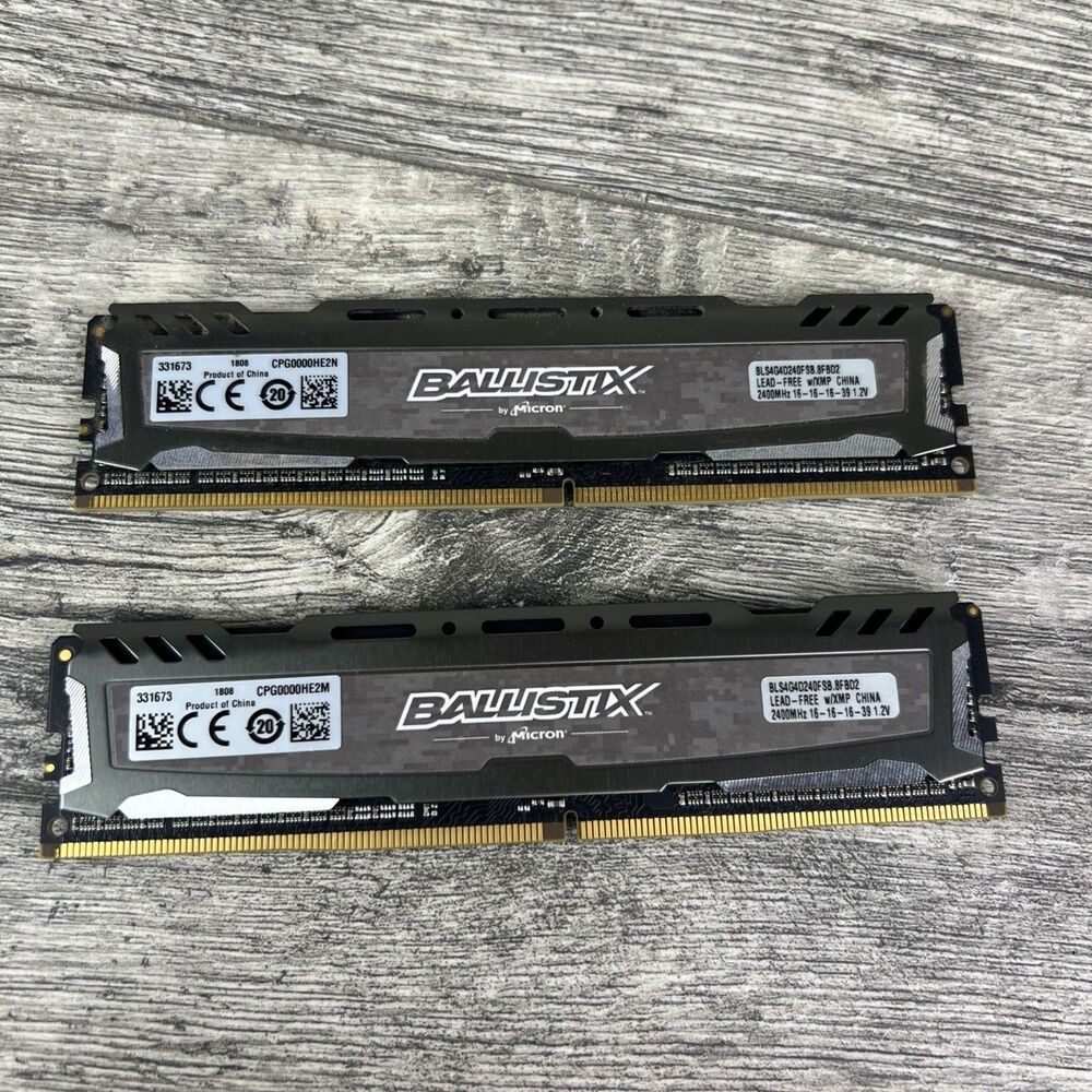 Micron Ballistix Sport 8GB (2x4GB) DDR4 2400MHz RAM BLS4G4D240FSB.8FBD2